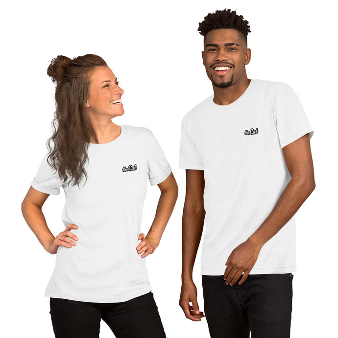theCut Short-Sleeve Embroidered Logo T-Shirt