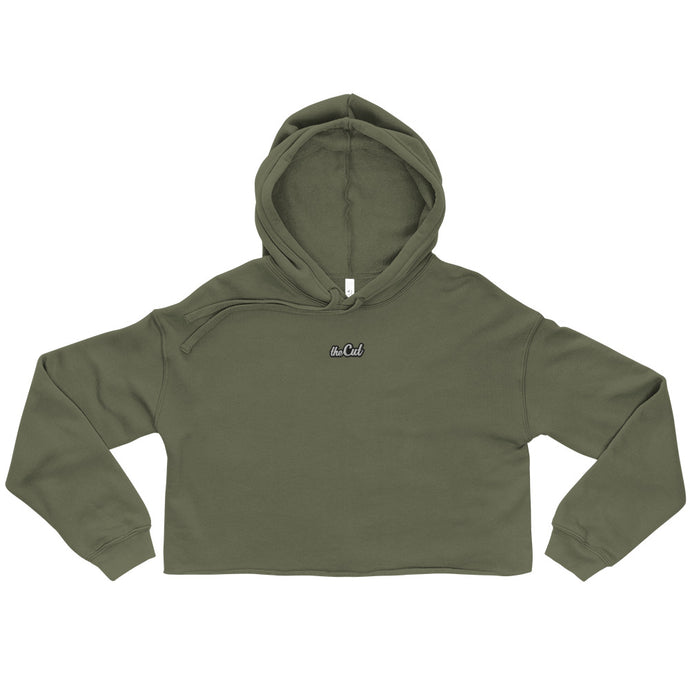 Women's theCut Embroidered Cropped Hoodie